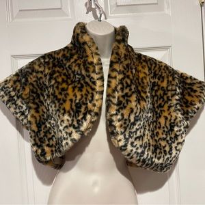 NWT Iron Fist Lovecats faux fur shrug coat